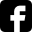 Black square icon with a white lowercase 'f' symbol, indicating Facebook logo.